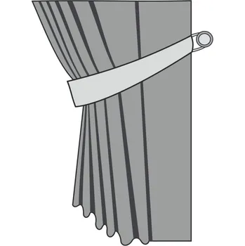 Stuha Ušití stuhy s poutkem k závěsu