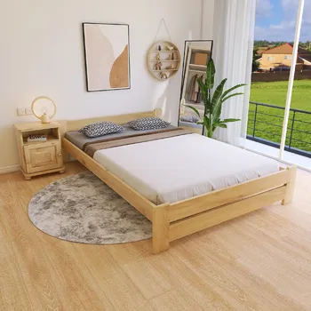 Postel Maxi Postel z masivu Evropa 180 x 200 cm - barva Borovice + matrace Medical ROŠT ZDARMA