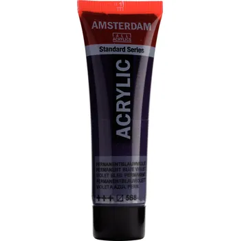Vodová barva Akrylová barva Amsterdam Standard - 568 Permanent Blue Violet Objem: 20 ml