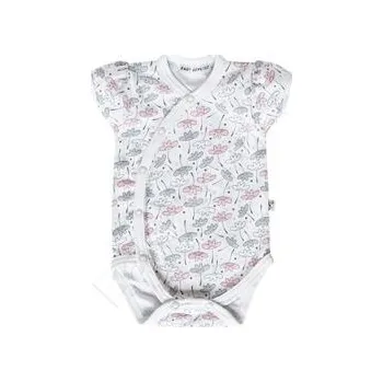 Kojenecký body letní kojenecké body celorozepínací s kytičkami velikost 62