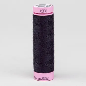 Nit Univerzální šicí nit Amann ASPO 120 polyesterová, černá uhlová 0822, návin 100m