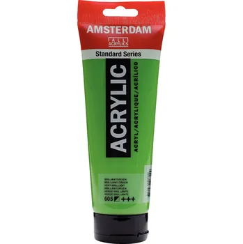 Vodová barva Akrylová barva Amsterdam Standard - 605 Brilliant Green Objem: 250 ml