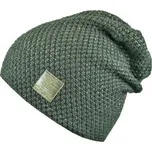 slabá dětská pletená čepice s lurexem 686 Capu šedá velikost 48-50