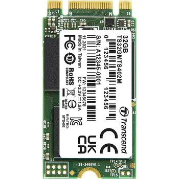 SSD disk Transcend MTS402M 32 GB interní M.2 PCIe NVMe SSD 2242 SATA III Industrial TS32GMTS402M