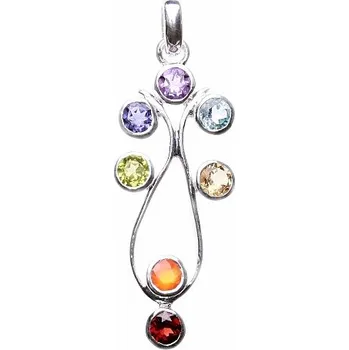 Přívěsek Čakrový přívěsek Lyra stříbro Ag 925 3,4 cm, 3,8 g