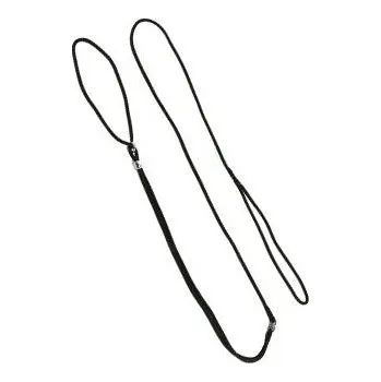 Vodítko pro psa Vodítko DINOFASHION předváděcí šňůra 130cm/7mm černé