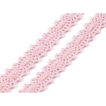 Krajka Bavlněná krajka / vsadka paličkovaná šíře 12 mm