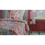 EUROFIRANY Přehoz na postel PÍSMENKA 160 x 200 cm