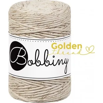 Příze Bobbiny bavlněná šňůra na macramé BABY GOLDEN beige