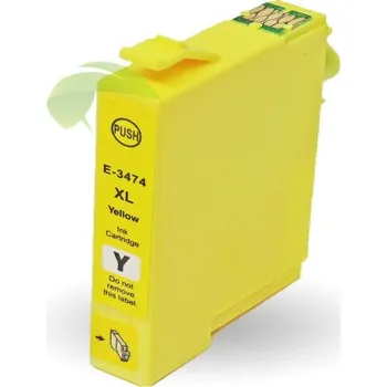 Inkoustová náplň pro Epson T3474, C13T34744010 TONERSYP žlutá, Epson WF-3720/3725