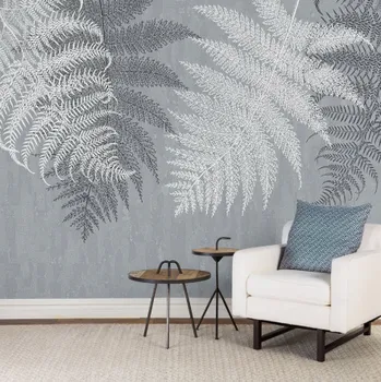 Fototapeta Solution Media 3D tapeta - Šedé kapradiny MU3097 3 - 3D Relief - Vliesová tapeta - 320g/m2