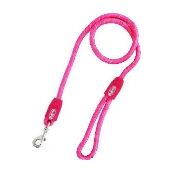 Vodítko pro psa Vodítko BUSTER Reflective lanové 120cm/8mm růžové