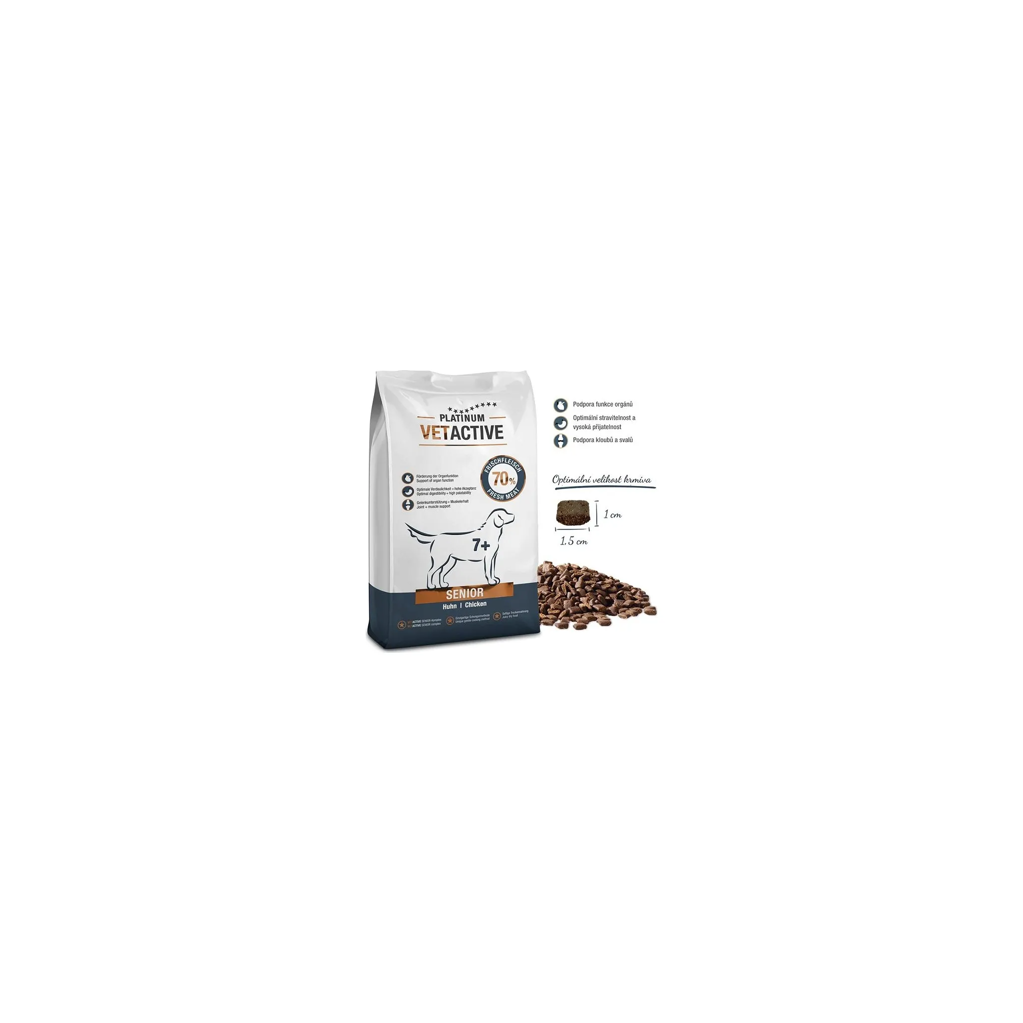 Fotografie 2 - Krmivo pro psa Platinum Vetactive Senior Chicken 5 kg