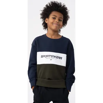 Dívčí mikina 4F 4FJAW23TSWSM630 KHAKI Dětská mikina EU 152