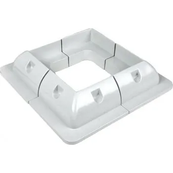 Příslušenství ke karavanu Rohový profil pro solární panely, 4 ks - bílé