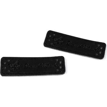 Eko kůže cedulka / ozdoba / nášivka Handmade 15x50 mm