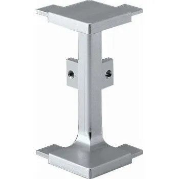 Nábytkové kování TULIP Gola vnější roh zásuvkového C profilu imitace nerezi (TULIP Gola vnější roh zásuvkového C profilu imitace nerezi)