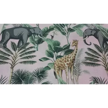 BYTEMA Dekorační látka AFRIKA zvířata šíře 140 cm