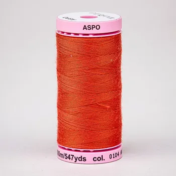 Nit Univerzální šicí nit Amann ASPO 120 polyesterová, oranžovo-červená 0104, návin 500m