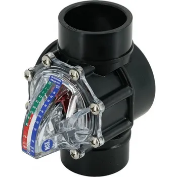 Zařízení na úpravu vody Pooltechnika Průtokoměr FlowVis d63mm se zpětným ventilem