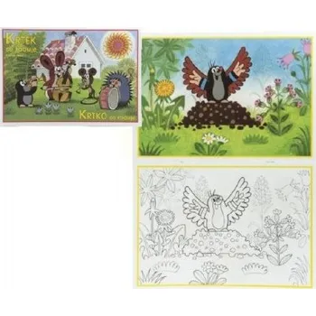 omalovánky Omalovánky Krtek se raduje