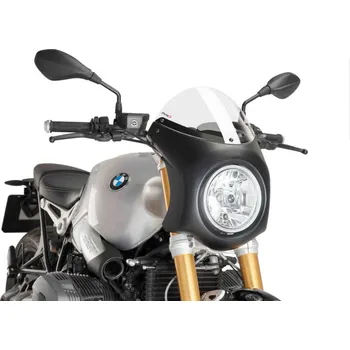 Plexi štít PUIG SEMI-FAIRING 9160W matná černá průhledný