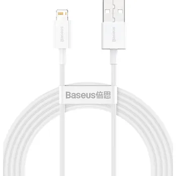 Datový kabel NoName Baseus CALYS-C02 Superior Fast Charging Kabel Lightning 2.4A 2m White 6953156205468