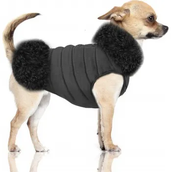 Obleček pro psa Bunda pro psa Kiara Puff Milk & Pepper Velikost: 41