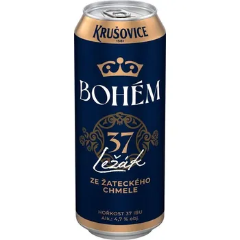 Pivo Krušovice Bohém 0,5l plech - karton