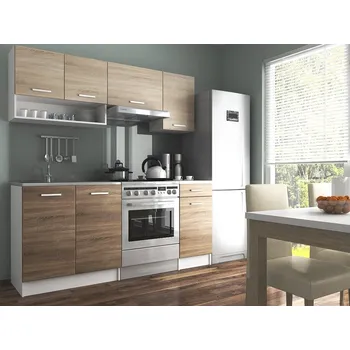 Kuchyňská linka Nábytek PEGAS s.r.o. Kuchyňská linka Luigi II 180/120 sonoma/sonoma tabaco