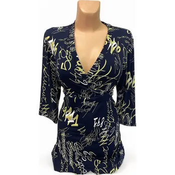 Dámská tunika Dámská halenka ARIELA, Barva Modrá, Velikost XXL 48, Materiál 98% Polyester 2% Lycra