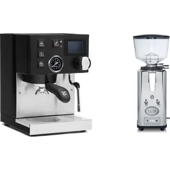 Příprava kávy Rancilio Silvia BC PID, black + ECM S-Automatik 64