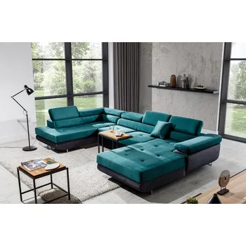 Sedací souprava Nábytek PEGAS s.r.o. Sedací souprava ve tvaru U RODRIGO, Monolit 37 / Monolit 97 Levá