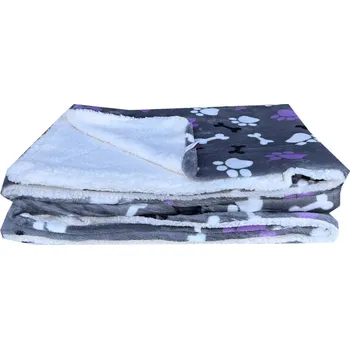 deka Numberoplus Beránková deka z mikrovlákna vzor Pess 150 x 200 cm Barva: Šedá