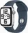 Apple Watch SE 2023 44 mm, stříbrný hliník s ledově modrým sportovním řemínkem M/L