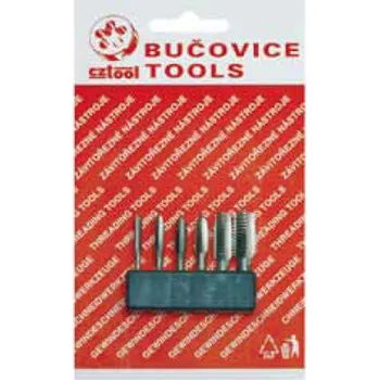 Bit Bučovice Tools B948110 | Sada závitořezných bitů BIT 1 rýchlorezná oceľ M3 - M10 - 6 ks