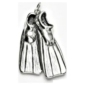 Přívěsek Stříbrný přívěsek ploutve - P373 (Stříbrné potápěčské ploutve)