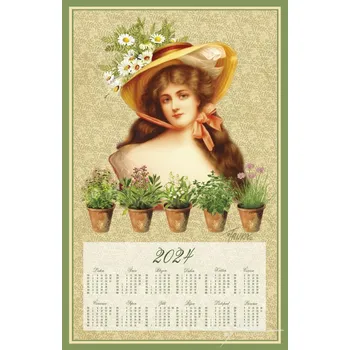 Kalendář Textilní kalendář 2024, Bylinková vůně