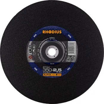 Řezný kotouč Rhodius 201518 | Řezný kotouč 350x2,5x25,40 mm, ST34