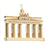Woodcraft dřevěné 3D puzzle - Brandenburgská brána, 34 x 34 x 12 cm