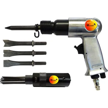 Pneumatické kladivo Magma Pneumatické úderové dláta + hroty na odstranění svárů a rzi