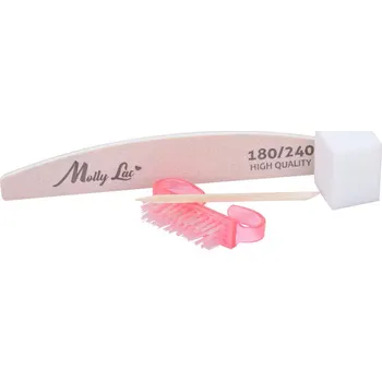 Přípravek na nehty Sada pro úpravu nehtů, pilník MollyLac 180/240