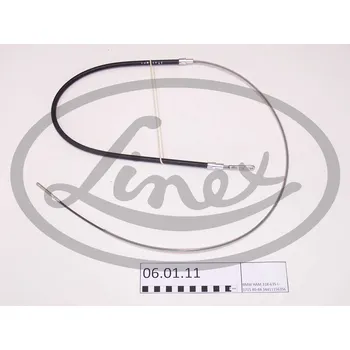 Lanko parkovací brzdy Tazne lanko, provozni brzda, 34411156356, LINEX, 06.01.11