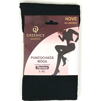 Dámské legíny Greenice Dámské termo punčocháče barev Velikost: L - XL, Barva: černá