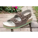 JAKUB-OBUV Zdravotní sandál dvoupáskový 215001 a 217001 hnědý velikost 36-48 hnědá 39