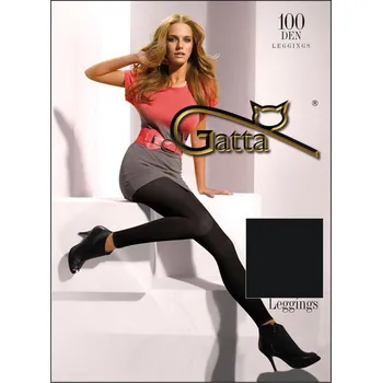 Dámské legíny Dámské legíny Microfibra 100 black - GATTA černá 4