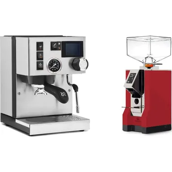 Kávovar Rancilio Silvia BC PID + Eureka Mignon Perfetto, CR ferrari red