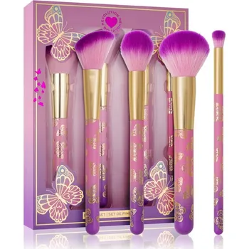 Kosmetický štětec I Heart Revolution Butterfly štětec na pudr 1 ks + štětec na konturování a bronzer 1 ks + štětec na tvářenku 1 ks + štětec na oční stíny 1 ks