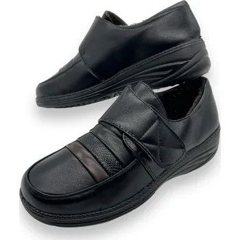 Dámská zimní obuv Minke Dámské černé nadměrné zateplené protiskluzové zimní boty 01 Barva: Černá, Velikost: 39