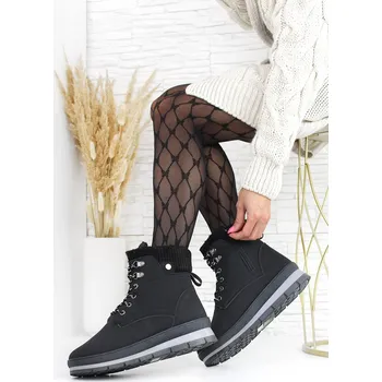 Dámská zimní obuv Sport Černé farmářky 81316-1B Velikost: 40